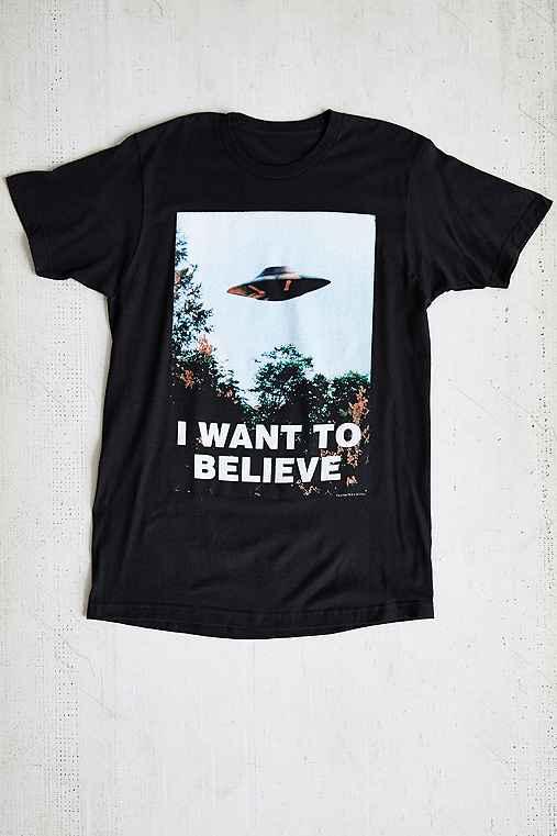 Urban Outfitters The X-files I Want To Believe Tee,black,s