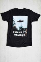 Urban Outfitters The X-files I Want To Believe Tee,black,s