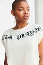 Urban Outfitters Silence + Noise Team Player Muscle Tee,ivory,m