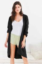Urban Outfitters Out From Under Saratoga Open Cardigan,black,m/l