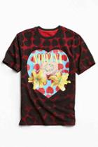 Urban Outfitters Nirvana Heart-shaped Box All Over Tee,black,s