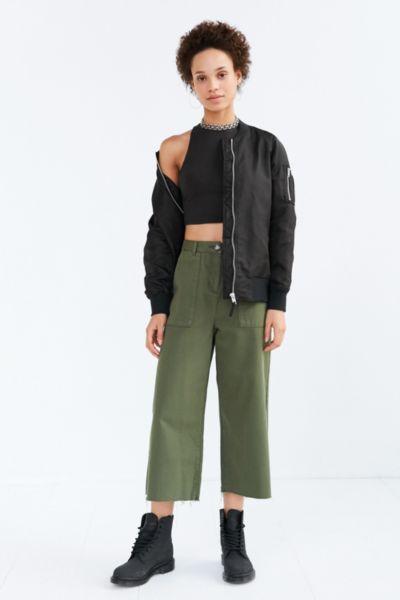 Urban Outfitters Bdg Utility High-rise A-line Culotte Pant