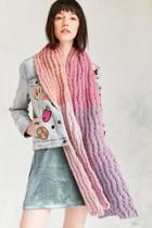 Urban Outfitters Squiggle Rib Knit Scarf
