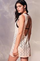 Out From Under Crochet Scoop Neck Beach Cover-up