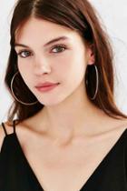 Urban Outfitters Sterling Silver + 18k Gold Plated Rachel Large Hoop Earring,gold,one Size