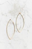 Urban Outfitters 18k Gold + Sterling Silver Delicate Geo Hoop Earring