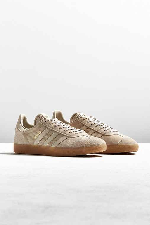 Urban Outfitters Adidas Gazelle Gum Sole Sneaker,taupe,10