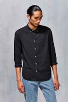 Urban Outfitters Cpo Stevens Overdyed Shirt,black,xs