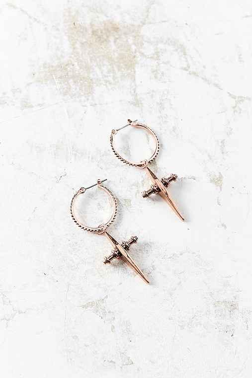 Urban Outfitters Luv Aj Hoop Earring,rose,one Size