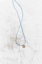 Urban Outfitters Mini Tag Short Necklace,blue,one Size