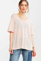 Urban Outfitters Bdg Hayden Oversized Hockey Tee,pink,xs