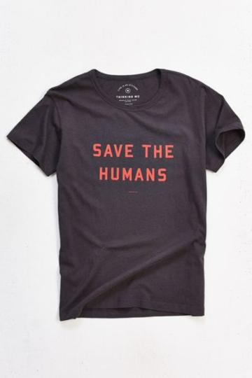 Thinking Mu Save The Humans Tee