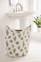 Urban Outfitters Cactus Standing Laundry Bag Hamper,green,one Size