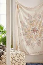 Urban Outfitters Plum & Bow Folky Fine Lines Tapestry,ivory,one Size