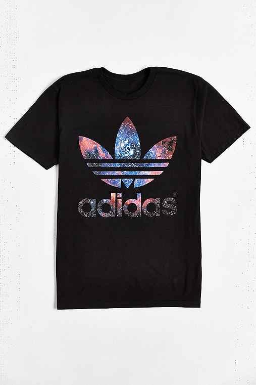 Urban Outfitters Adidas Originals Galaxy Trefoil Tee,black,xl