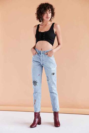 Urban Outfitters Agolde X Uo Jamie High-rise Jean - Rescued Crush,indigo,32