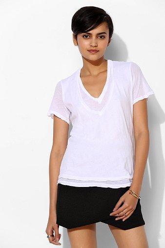 Monrow Double Tissue V-neck Tee
