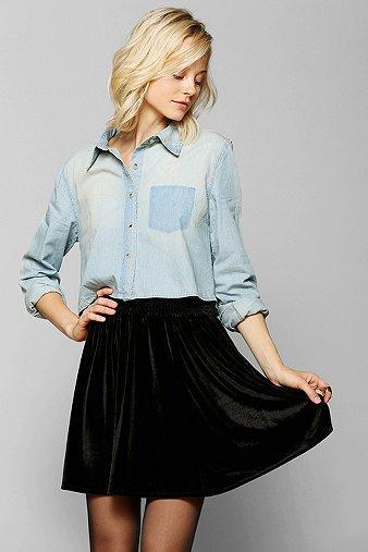 Bdg Cropped Chambray Shirt