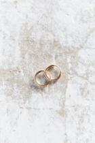 Urban Outfitters Seoul Little X Uo 18k Gold Small Hoop Earring