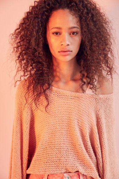 Kimchi Blue Theo Fuzzy Dolman Pullover Sweater