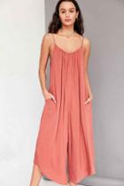 Urban Outfitters Silence + Noise Winona Oversized Jumpsuit,rose,s