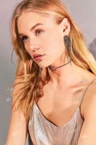 Urban Outfitters Shelly Rhinestone Chandelier Post Earring,gold,one Size