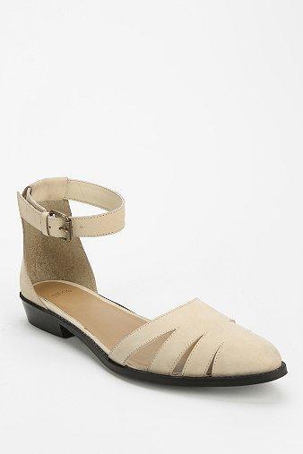 Ecote Erin Cutout Ankle-wrap Flat