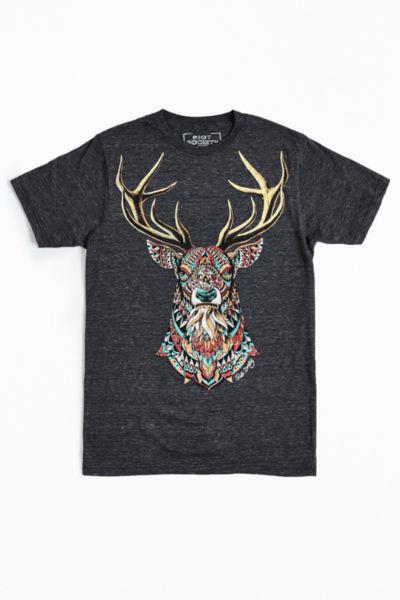 Urban Outfitters Riot Society Ornate Buck Tee