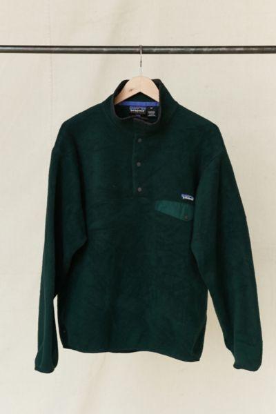 Urban Renewal Vintage Patagonia Forest Green Fleece Pullover Jacket