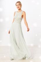 Urban Outfitters Kimchi Blue Alexandra Embellished Babydoll Maxi Dress