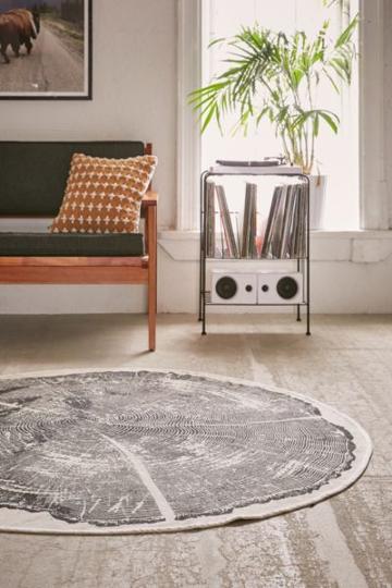 Urban Outfitters Tree Ring Printed Rug