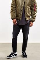 Urban Outfitters Neuw Broken Black Ray Cropped Tapered Jean
