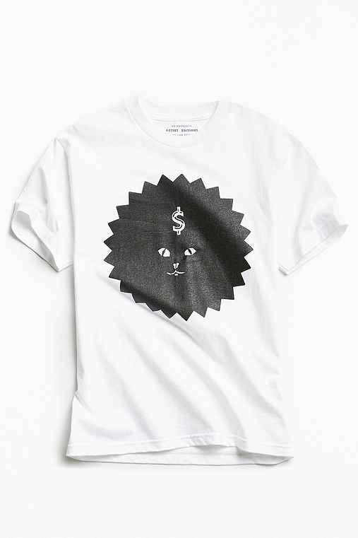 Urban Outfitters Uo Artist Editions William Keihn Scratch Off Tee,white,s