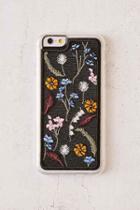 Urban Outfitters Zero Gravity Gather Embroidered Iphone 6/6s Case,black,one Size