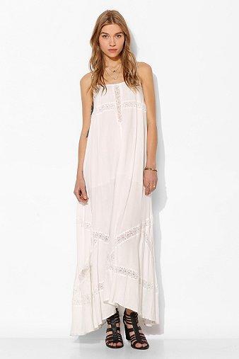 Shilla Lace-trim Maxi Dress