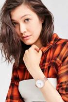 Urban Outfitters Modern Mesh Watch,rose,one Size
