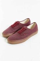 Urban Outfitters Vans Authentic Washed Gum Sole Sneaker,maroon,13