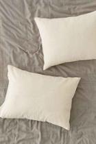Urban Outfitters Auntie Oti Gauzy Pillowcase Set,cream,one Size