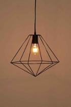 Urban Outfitters Magical Thinking Geo Diamond Pendant Light,black,one Size