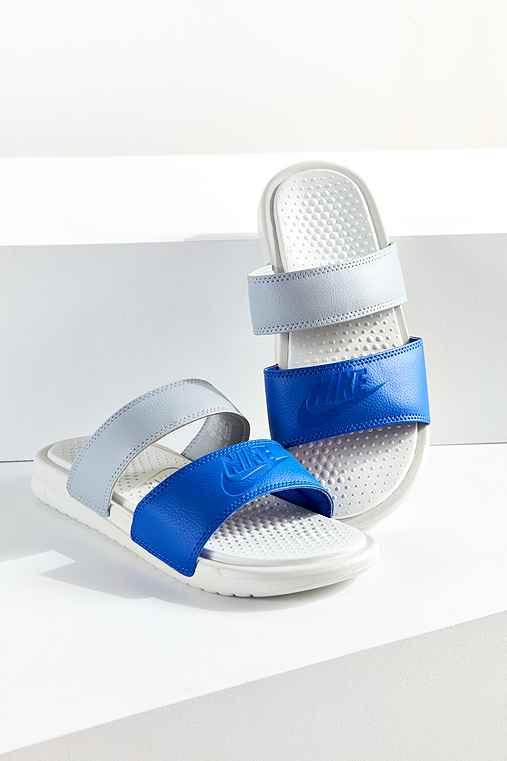 Urban Outfitters Nike Benassi Duo Ultra Slide,blue Multi,8