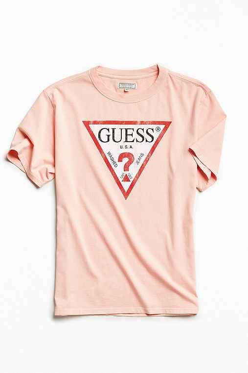 Urban Outfitters Guess Og Logo Tee,peach,xl