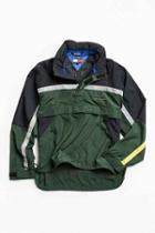 Urban Outfitters Vintage Tommy Hilfiger Green Reflective '90s Prep Sport Windbreaker Jacket,dark Green,one Size
