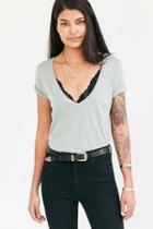 Urban Outfitters Project Social Elizabeth Tee,olive,l