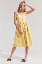 Cooperative Emilia Linen Button-down Midi Dress