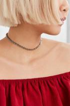 Urban Outfitters The Diamond Kite Choker Necklace,silver,one Size