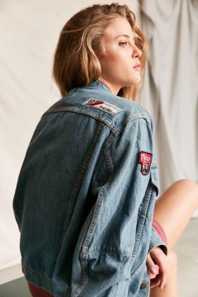 Urban Outfitters Vintage Levi's Racing Patched Denim Jacket