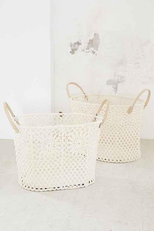 Urban Outfitters Sabrina Basket Set,cream,one Size