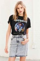 Urban Outfitters Bdg Star Party Embellished Denim Mini Skirt,novelty,s