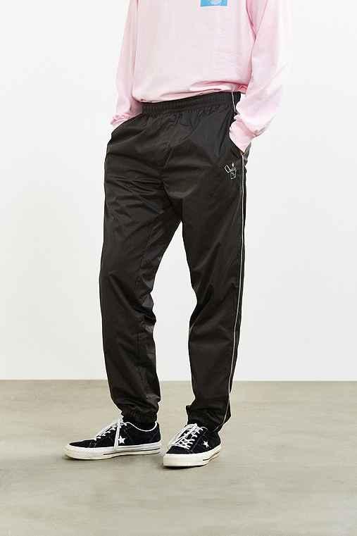 Urban Outfitters Uo Embroidered Nylon Pant,black,l