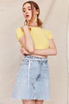 Urban Outfitters Urban Renewal Recycled High-rise Denim Skirt